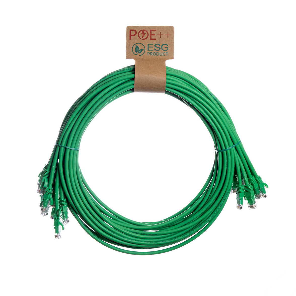 CNL 10PK 2.5M C6 Gn UTP Ls 24AWG SB