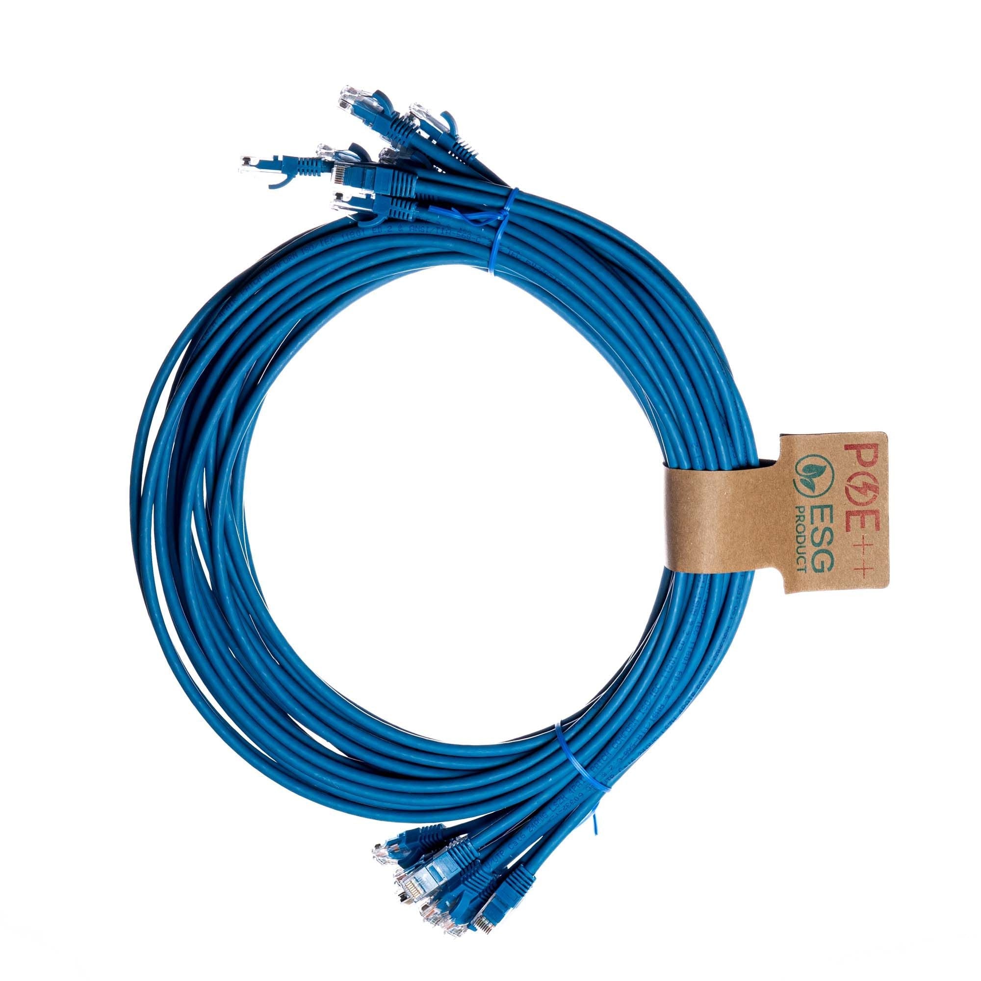 CNL 10PK 3M C6 Bl UTP Ls 24AWG SB