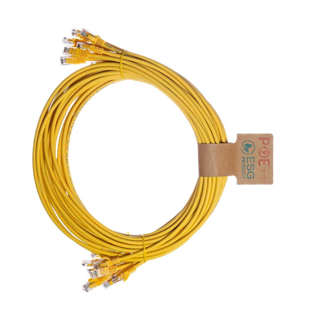 CNL 10PK 2.5M C6 Yw UTP Ls 24AWG SB