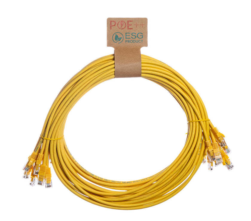 CNL 10PK 2.5M C6 Yw UTP Ls 24AWG SB