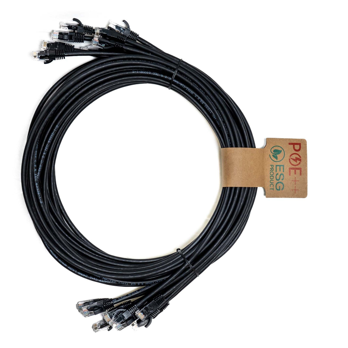 CNL 10PK 1M C6 Bk UTP Ls 24AWG SB