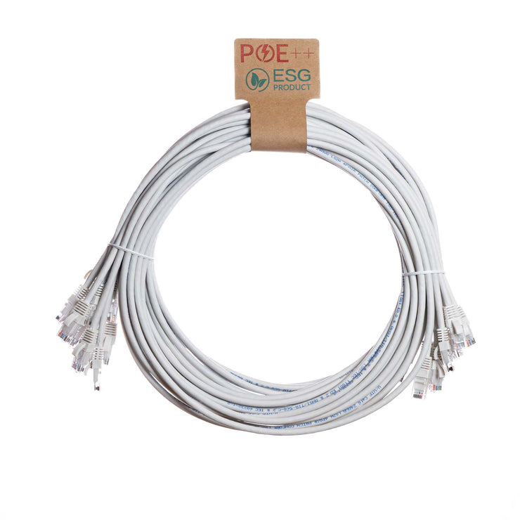 CNL 10PK 2.5M C6 Wh UTP Ls 24AWG SB