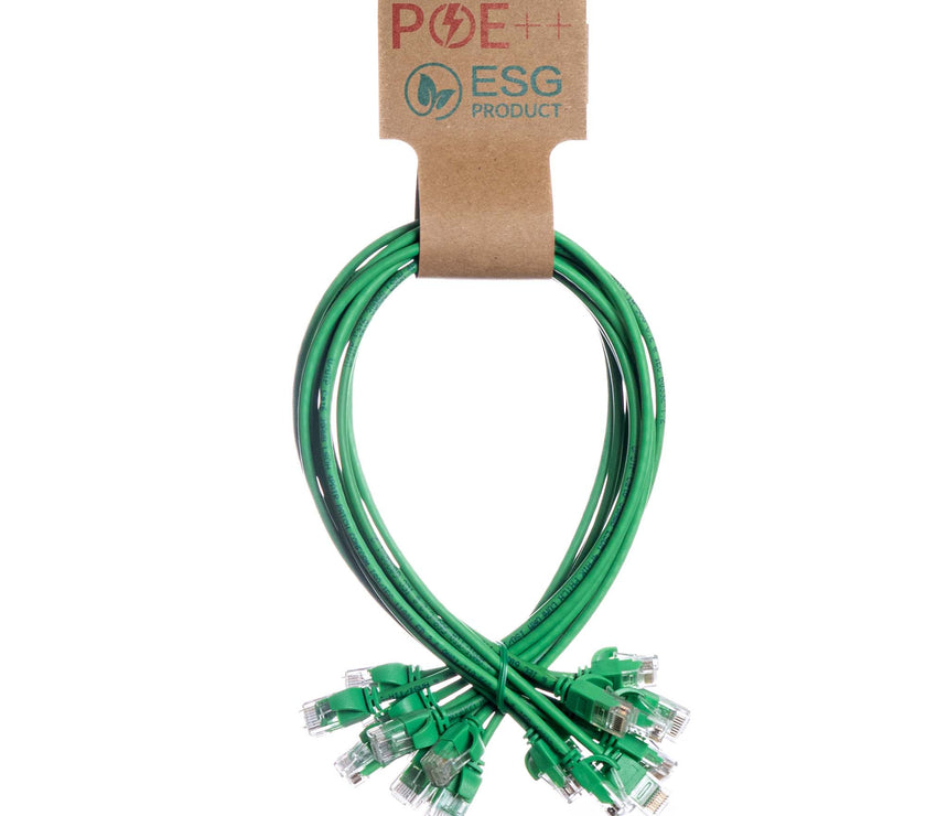 CNL 10PK 0.5M C6 Gn UTP Ls 30AWG Slim SB