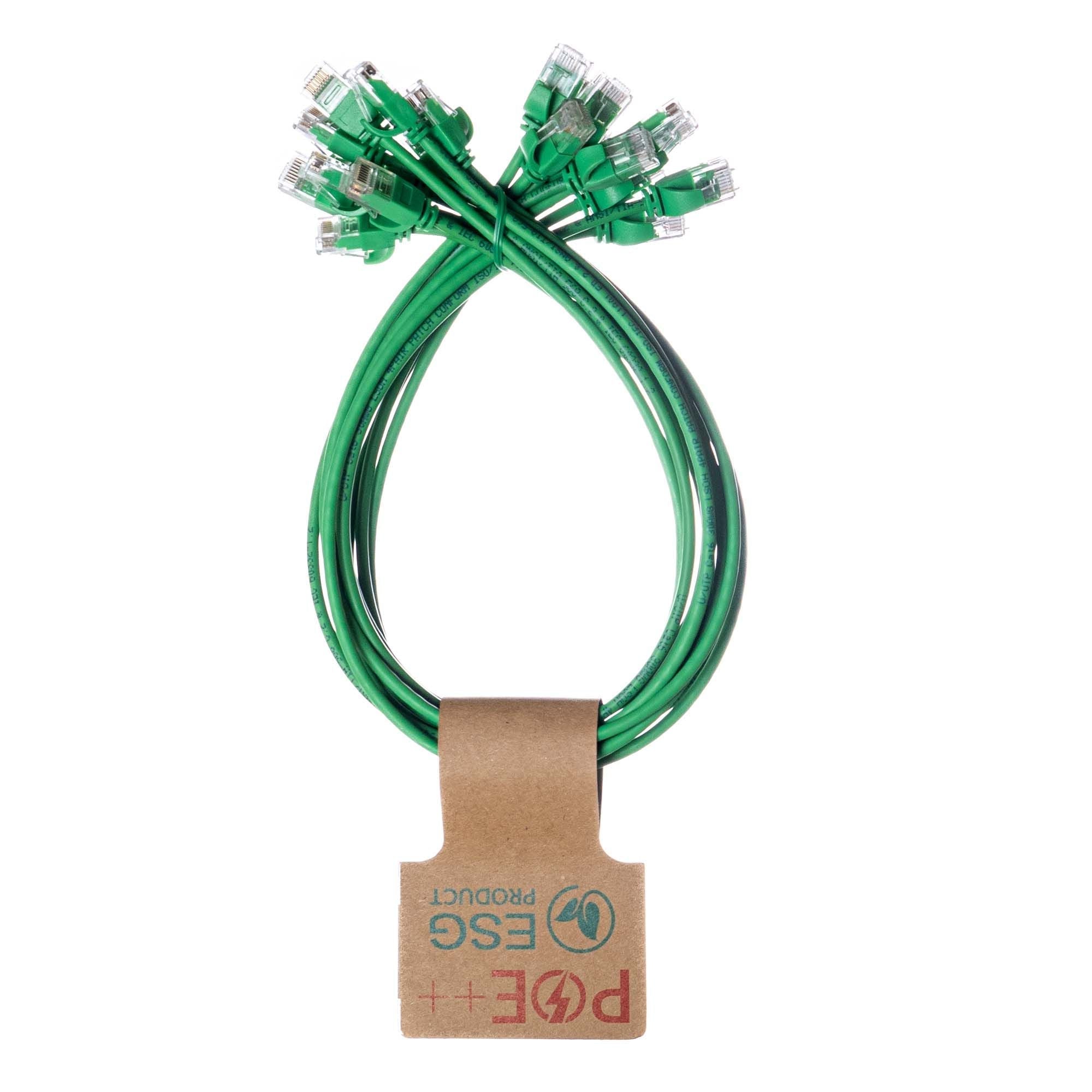 CNL 10PK 1M C6 Gn UTP Ls 30AWG Slim SB