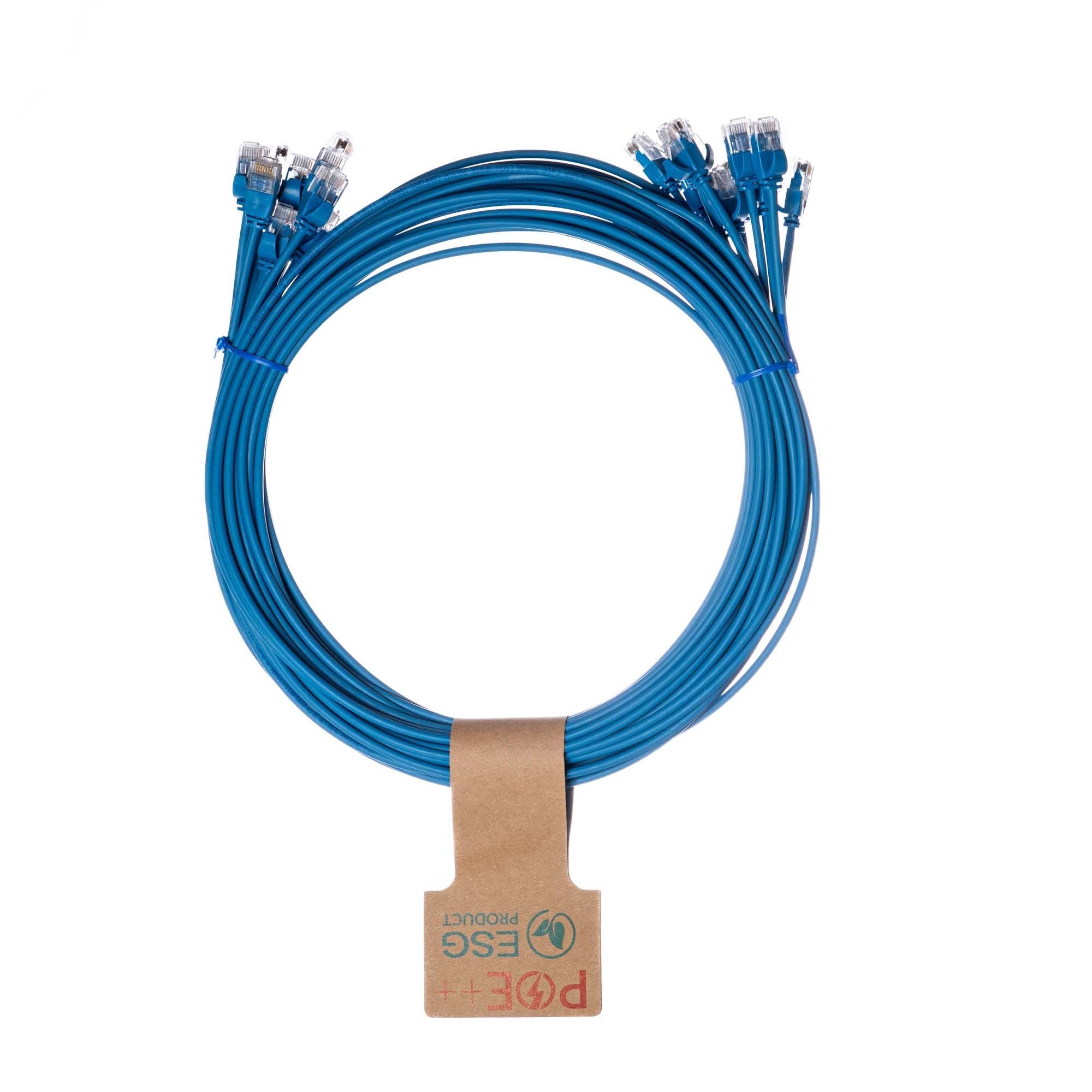 CNL 10PK 3M C6 Bl UTP Ls 30AWG Slim SB
