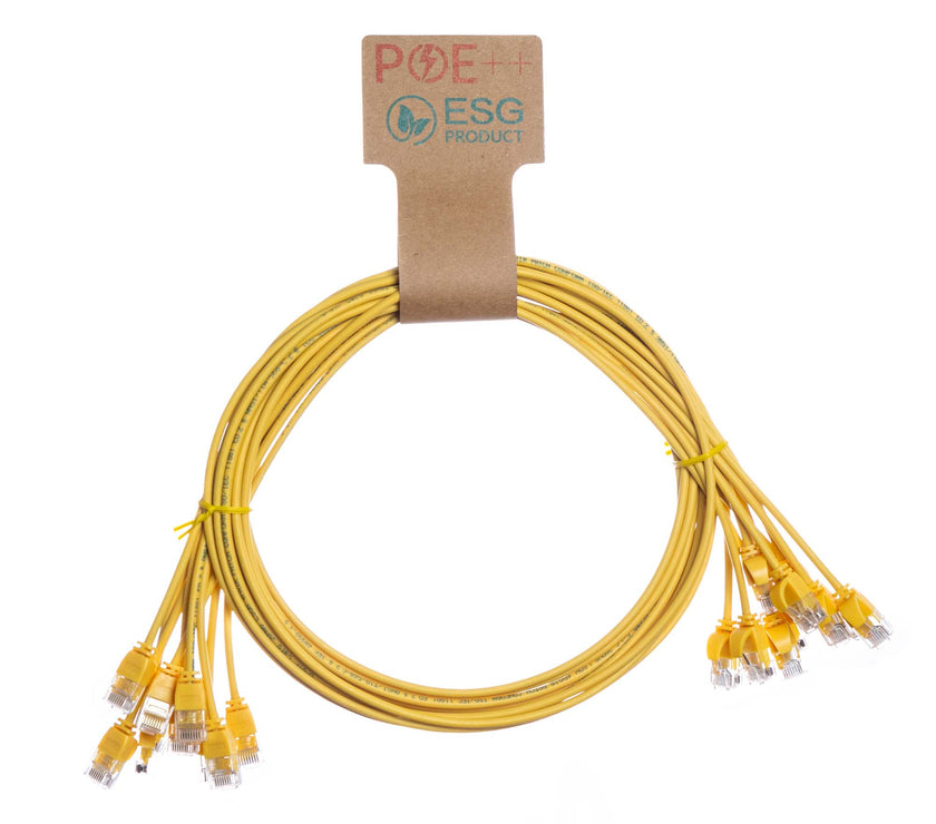 CNL 10PK 1M C6 Yw UTP Ls 30AWG Slim SB