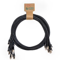 CNL 10PK 0.5M C6 Bk UTP Ls 30AWG Slim SB