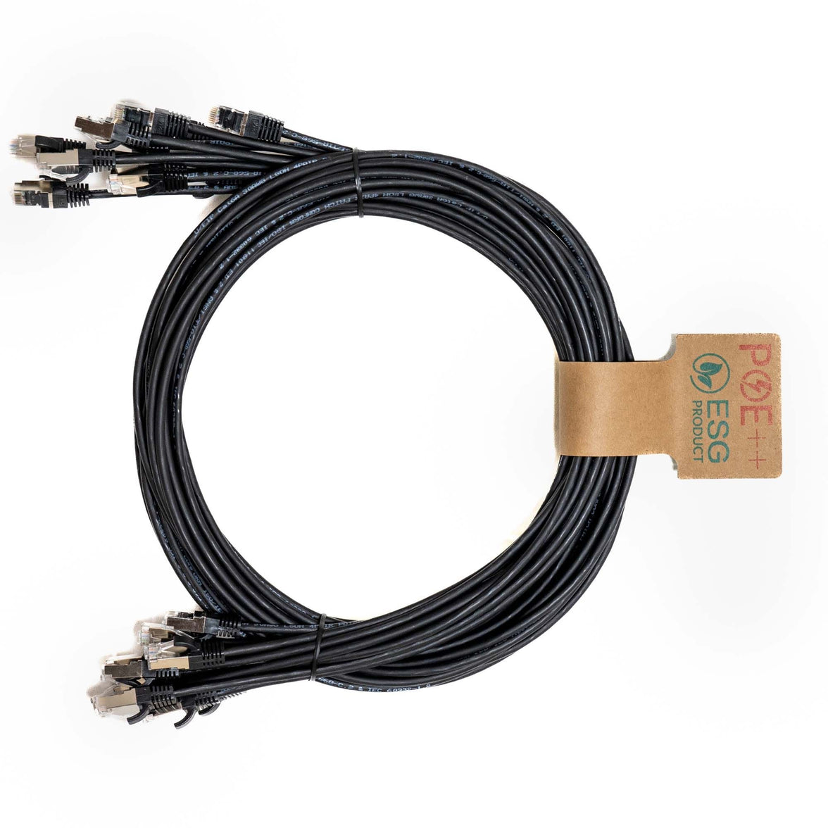 CNL 10PK 0.5M C6 Bk UTP Ls 30AWG Slim SB