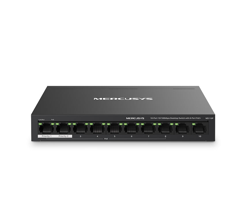 TP-LINK 10-Port 8 POE+ 10/100Mbps Switch