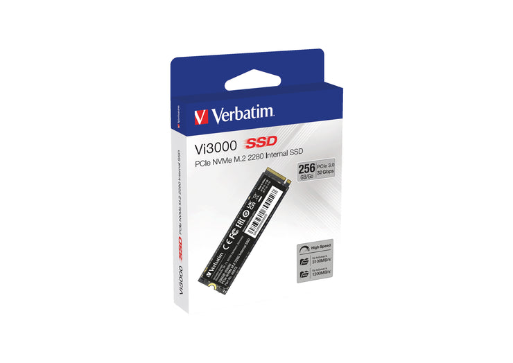 Verbatim Vi3000 PCIe NVMe M.2 SSD 256GB
