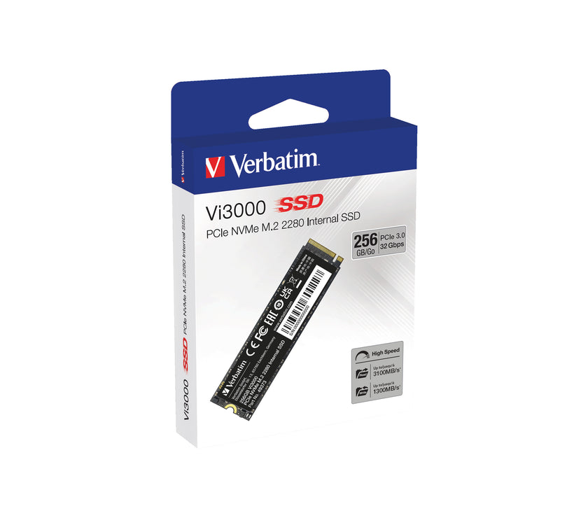Verbatim Vi3000 PCIe NVMe M.2 SSD 256GB