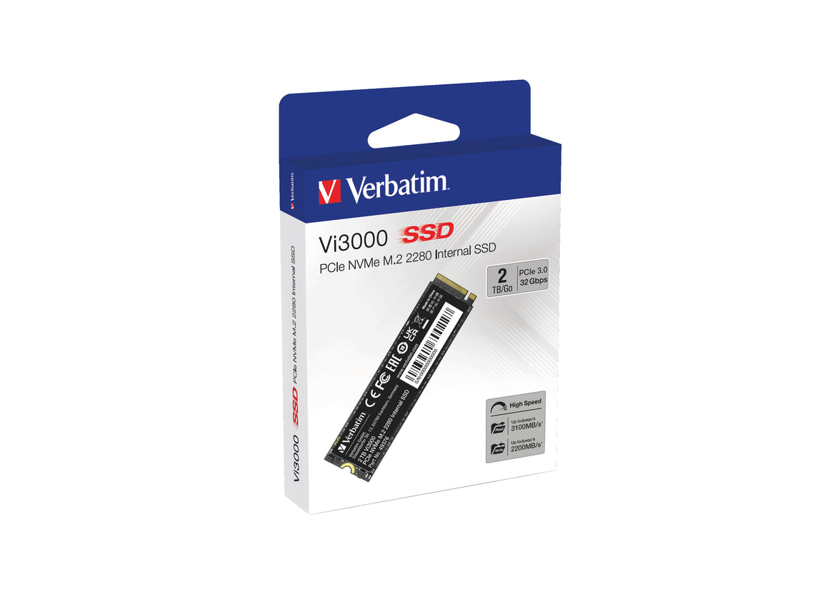 Verbatim Vi3000 PCIe NVMe M.2 SSD 2TB