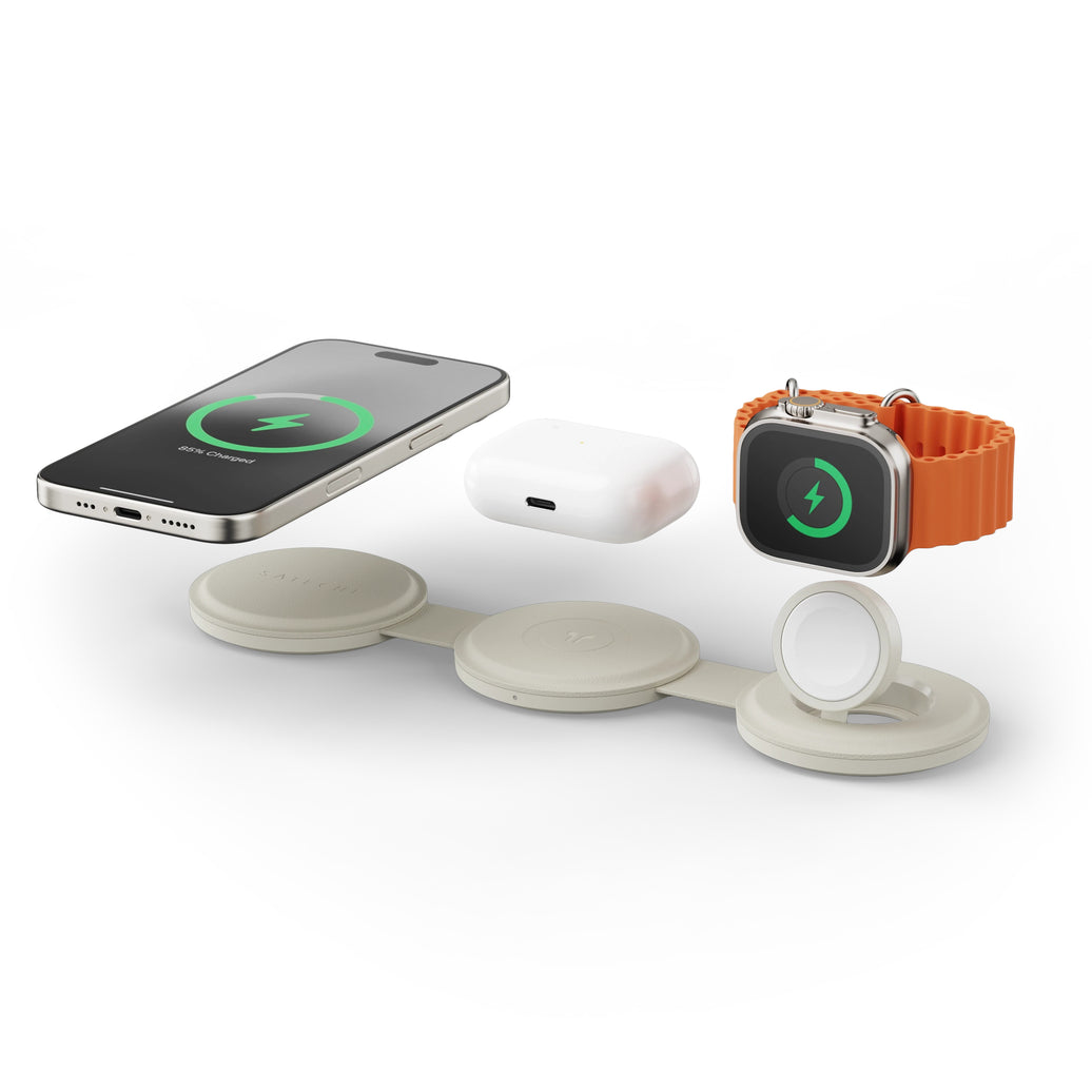 Satechi OntheGo 3-in-1 W-Charger (Sand)