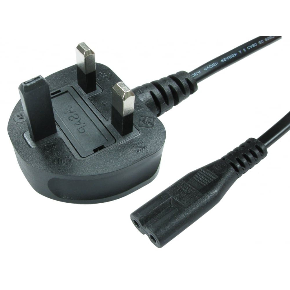CDL 3m UK Plug to C7 Mains Lead