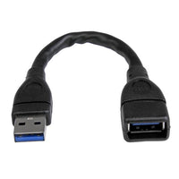 StarTech 6IN BLACK USB 3.0 EXTENSION CABLE A TO A