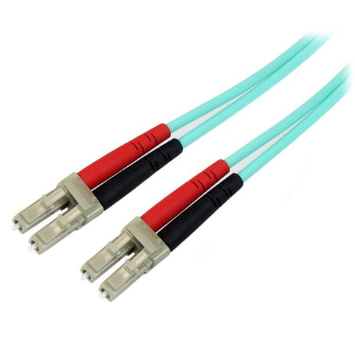 StarTech.com 1m LC Aqua Fiber Cbl