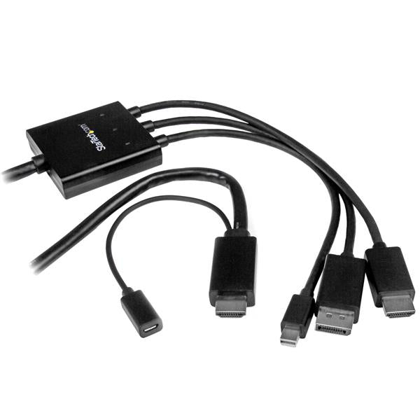StarTech.com 6' DP mDP HDMI /HDMI