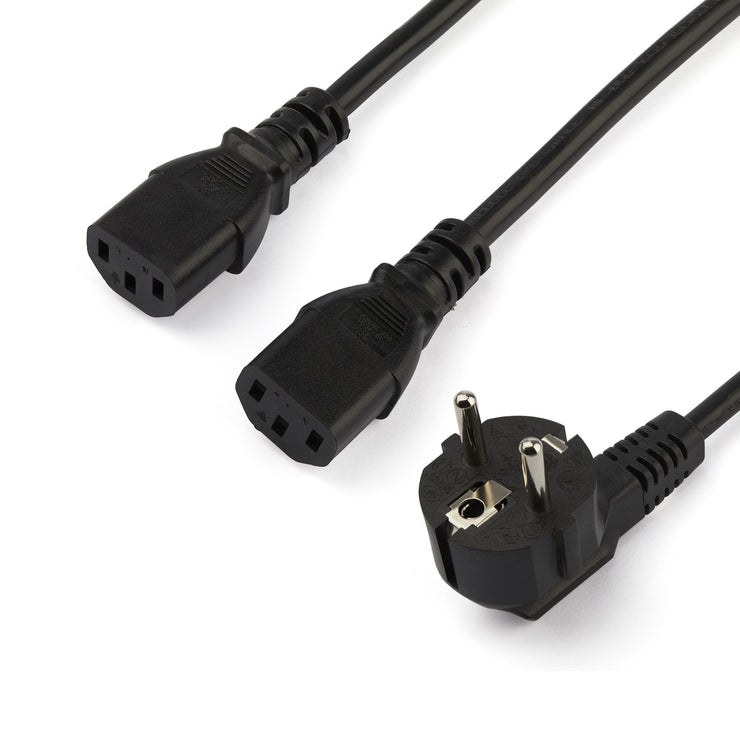 StarTech.com Schuko CEE7 to 2 C13