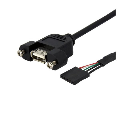 StarTech.com 1ft Panel Mount USB