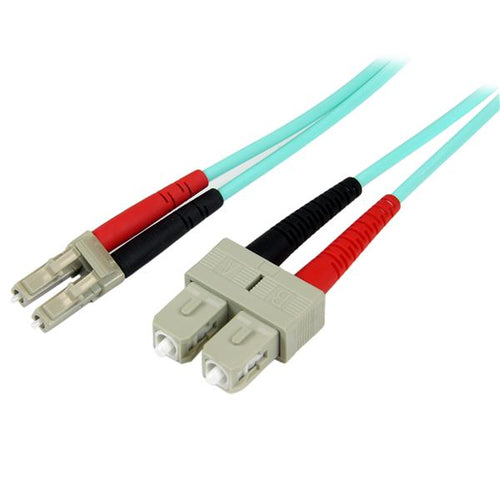 StarTech.com 1m LC/SC Aqua Fiber Cable