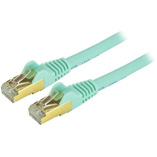 StarTech.com 30ft Aqua Cat6a STP Cable