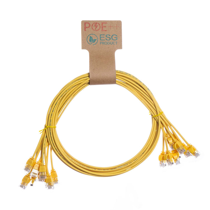 CNL 10PK 1M C6 Yw UTP Ls 30AWG Slim SB