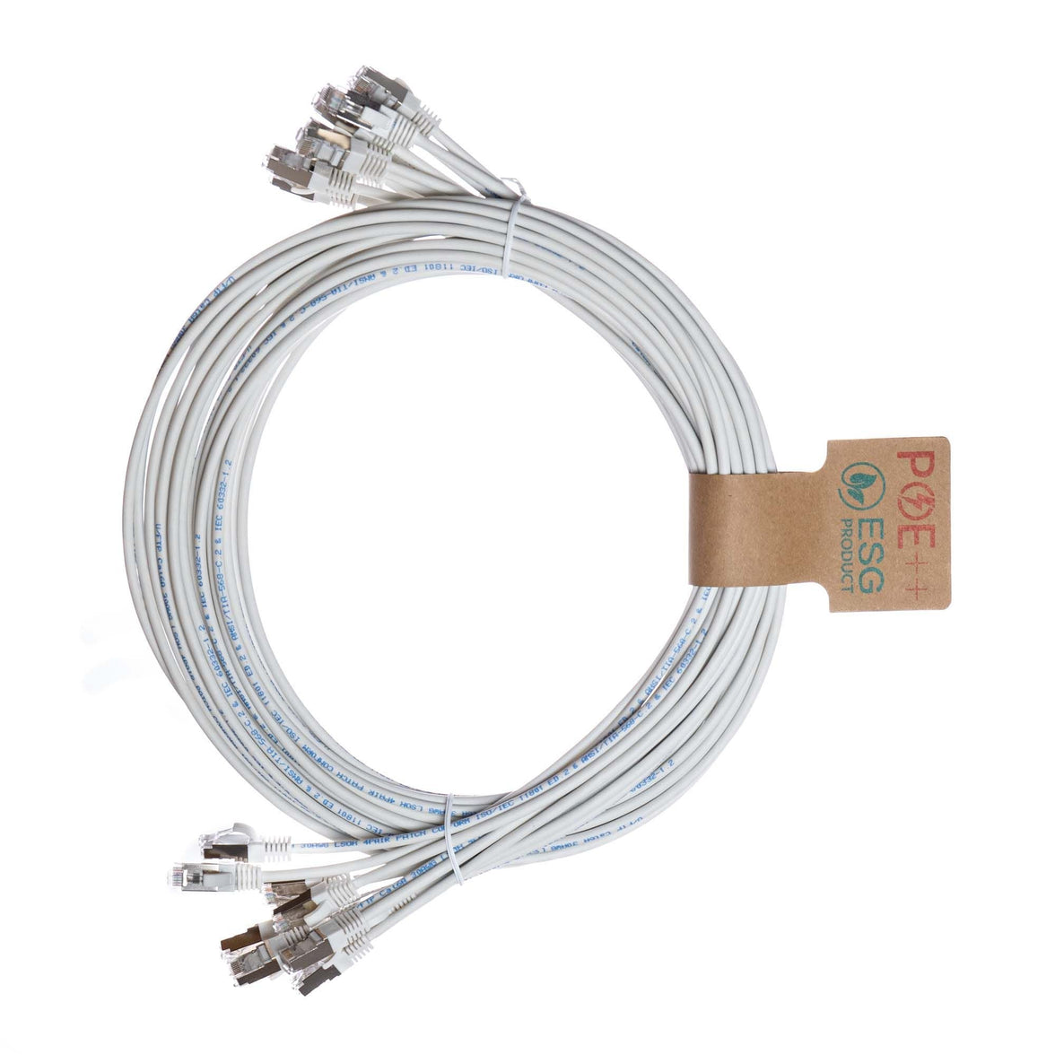 CNL 10PK 0.5M C6 Wh UTP Ls 30AWG Slim SB