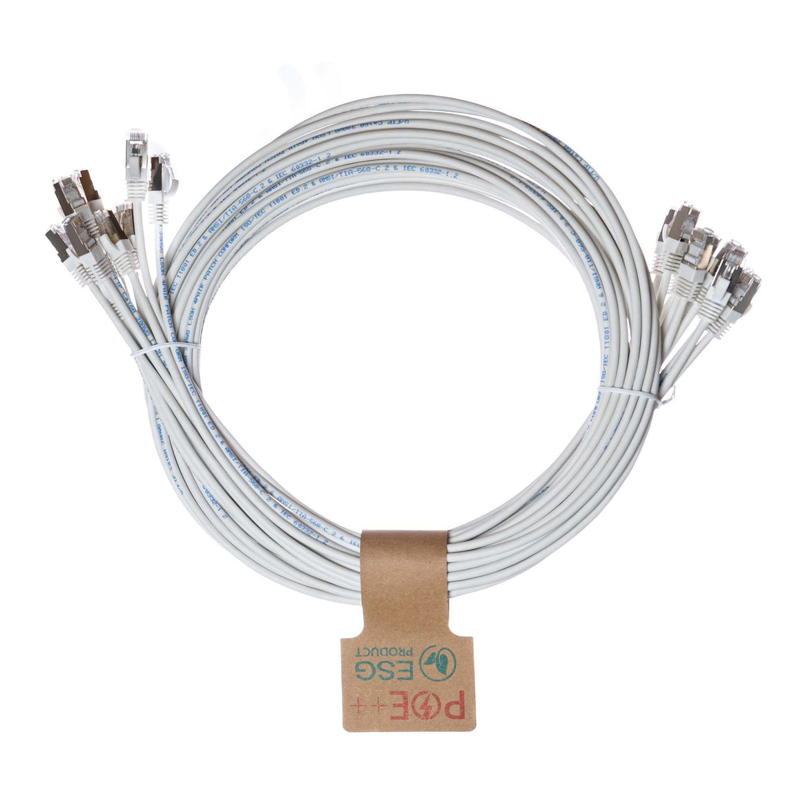 CNL 10PK 0.5M C6 Wh UTP Ls 30AWG Slim SB