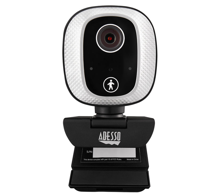 Adesso 1080P HD H.264 FIXED FOCUS USB WITH 305 MOTION TRACKING, BUILT-IN MICROPH webcam