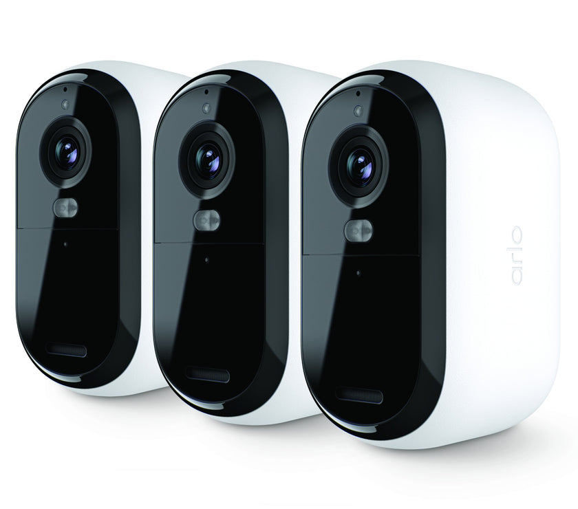 Arlo Essential 2K Outdoor Security Camera, 3-pack