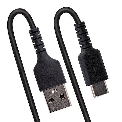 1m USB A to C Charging Cable Coiled M/M