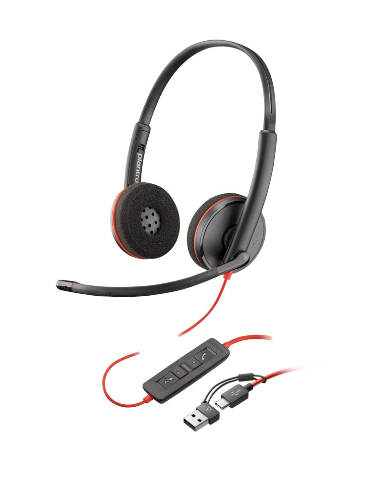 Poly BW 3220 Stereo USB-C HS +USB-C/A