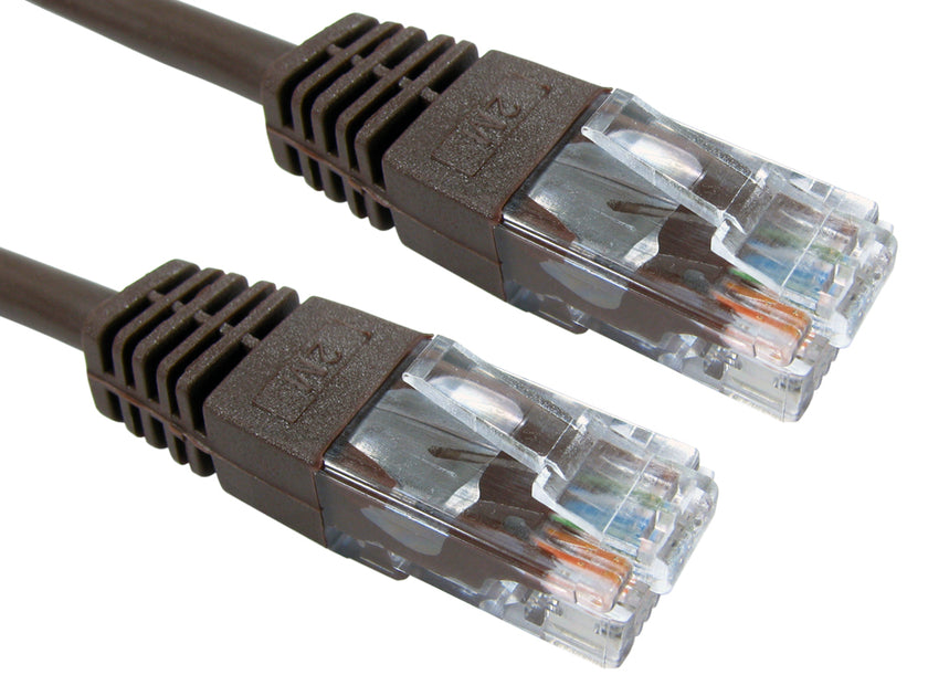 CDL 10m Cat5e Cbl - Brown 26AWG
