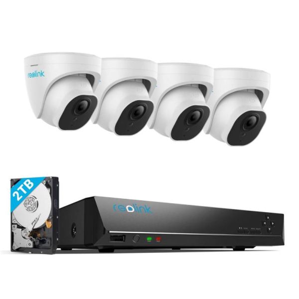 EUK- 8 x 4 4K NVR CCTV Kit Dome Cameras