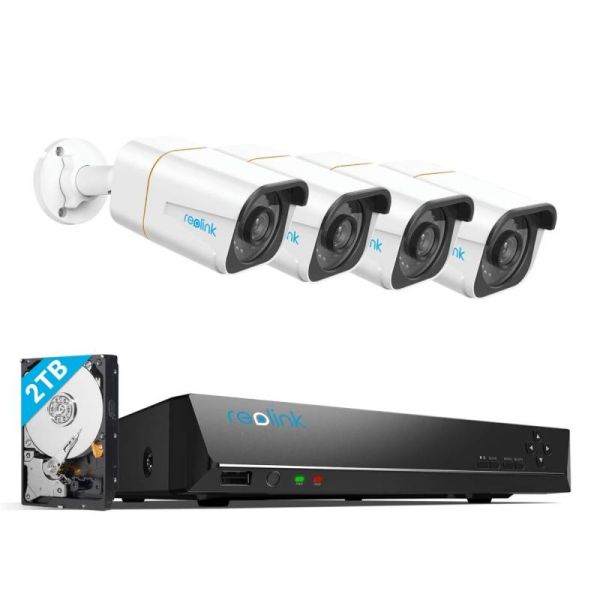 EUK-8 x 4 4K NVR CCTV Kit Bullet Camera