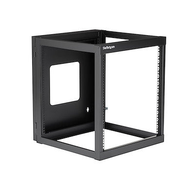 StarTech 4-Post 12U Hinged Wall-Mount Network Rack