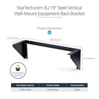 StarTech.com 3U 19 Rack Bracket