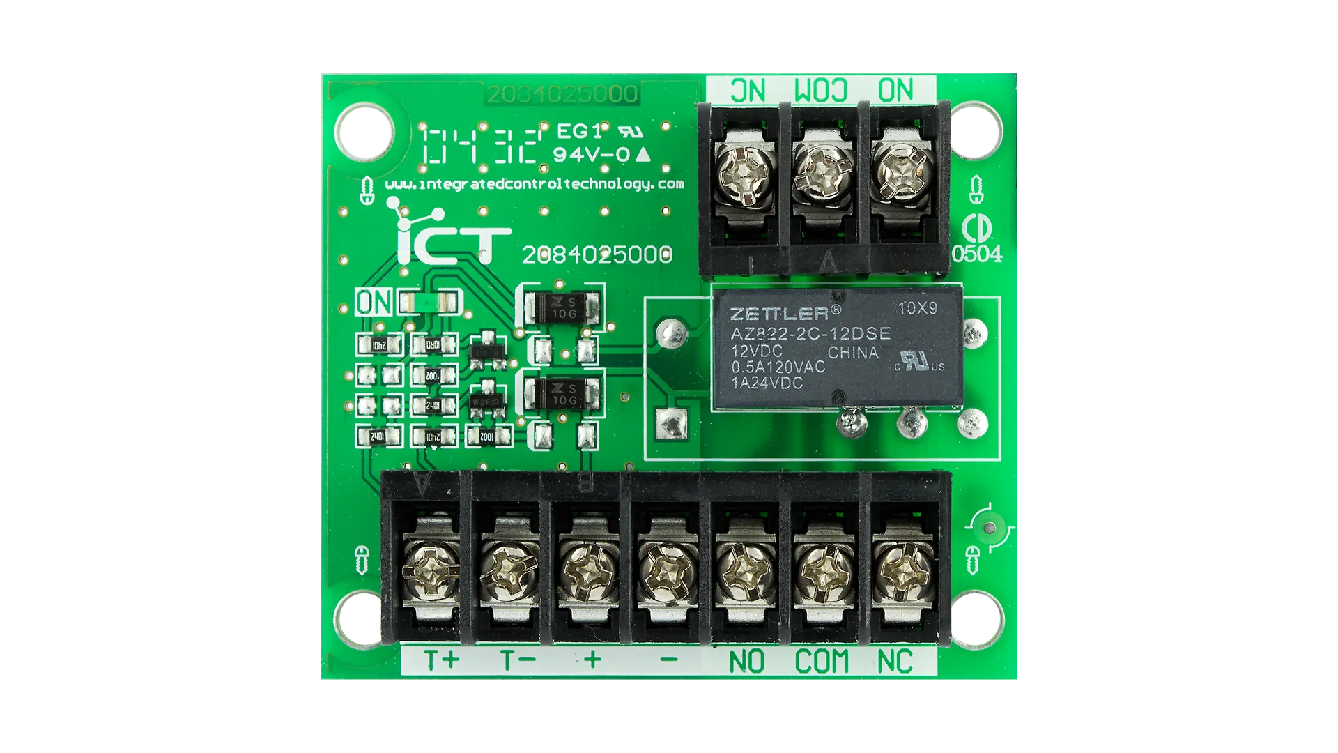STP DOUBLE POLE RELAY BOARD 12/28VAC/DC