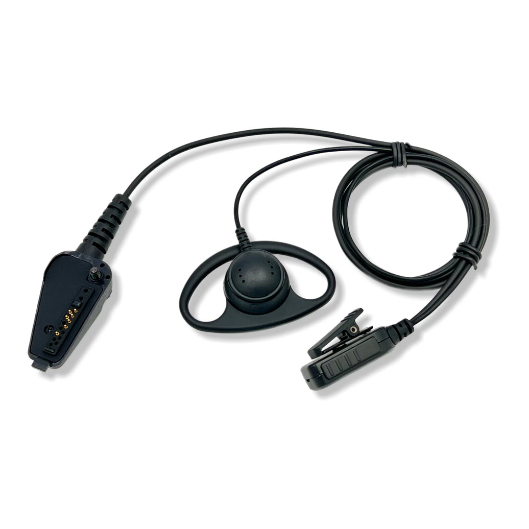D SHAPE EARPIECE PTT + LAPEL MIC KENWOOD