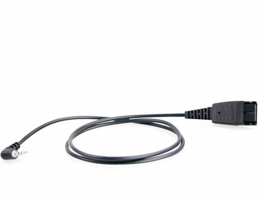 Eartec QD Bottom Cable with 2.5mm Jack Connector