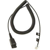 Jabra QD Cord to RJ9 coiled 0.5 - 2M