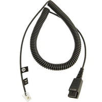 Jabra QD Cord to RJ9 coiled 0.5 - 2M