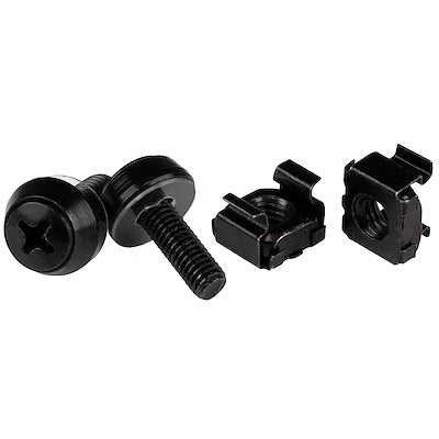 StarTech M5 Screws and Cage Nuts - 50 Pack, Black