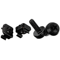 StarTech M5 Screws and Cage Nuts - 50 Pack, Black