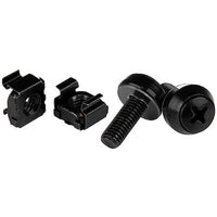 StarTech M6 SCREWS & CAGE NUTS - 50 PACK BLACK