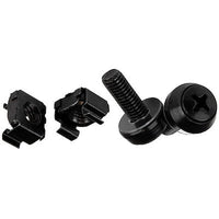 StarTech M6 SCREWS & CAGE NUTS - 50 PACK BLACK