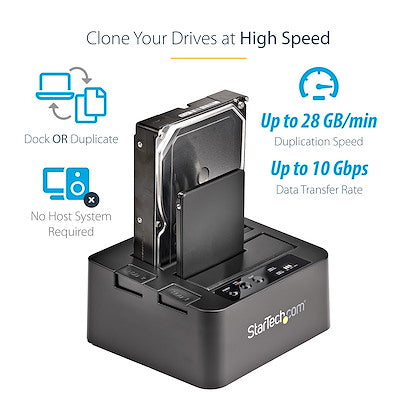StarTech.com USB 3.1 HDD Duplicator Dock