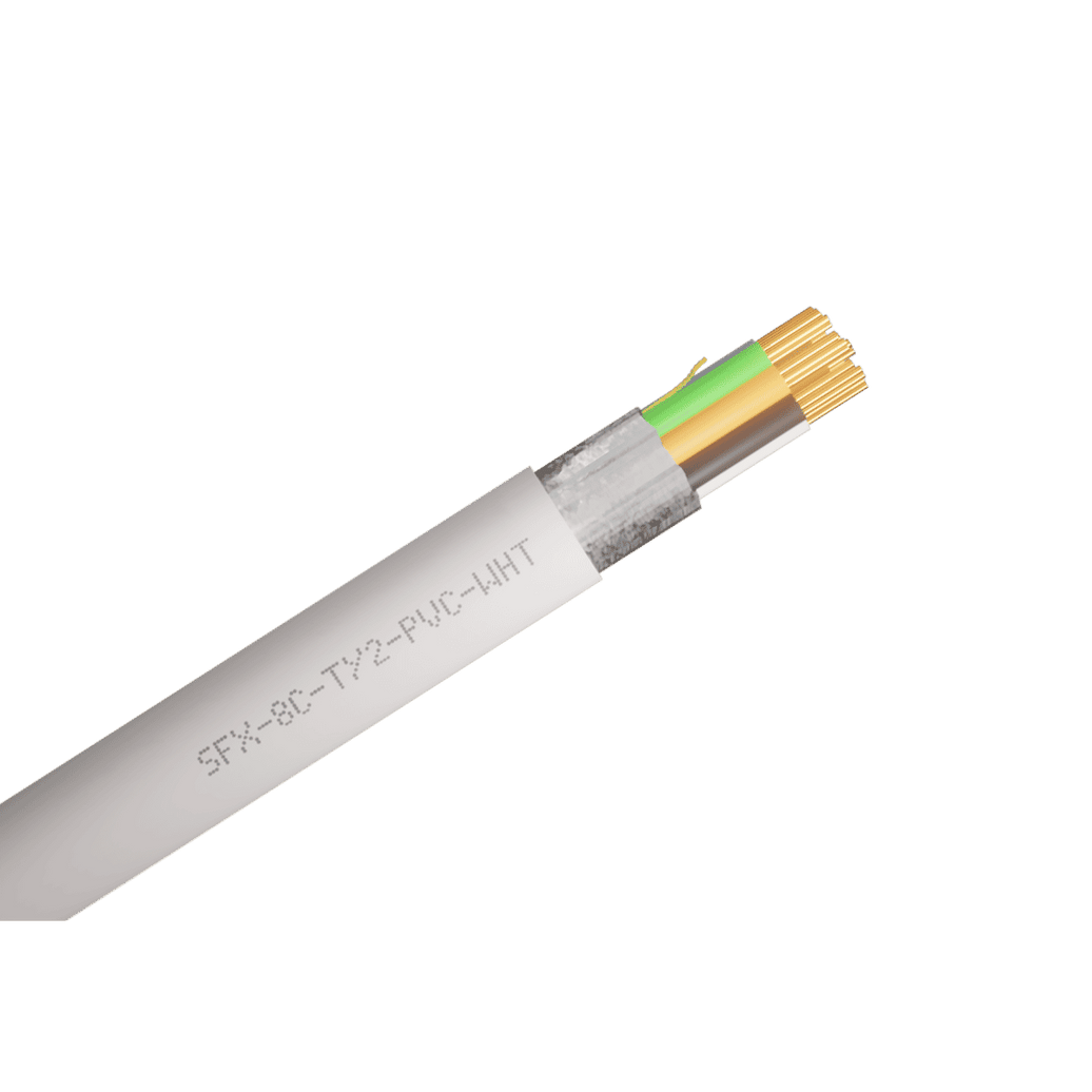 TITAN 8 CORE ALARM CABLE TYPE 2 LOSH WH 200M