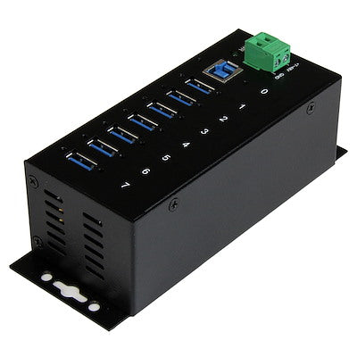 7-port industrial USB 3.0 hub - ESD and surge protection