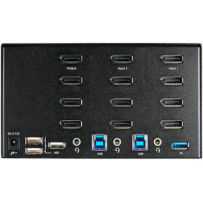 2-PT QUAD MONITOR DISPLAYPORT KVM SWITCH